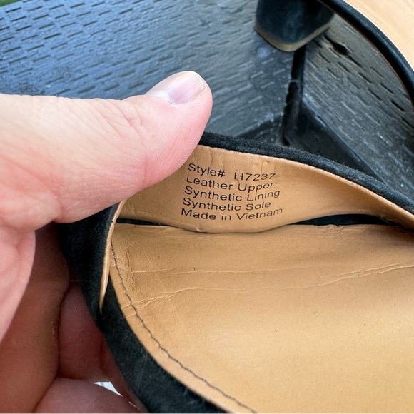 J. Crew Factory Women’s Black Suede Block Heel Sandals Size 8.5 - Picture 8 of 8